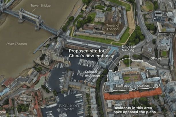 终于要批中使馆项目，英方承认：美国反复插手